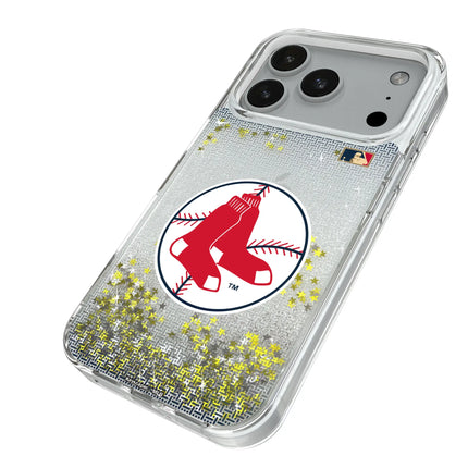 Boston Red Sox 1970-1975 - Cooperstown Collection Linen Glitter Phone Case for Apple iPhone