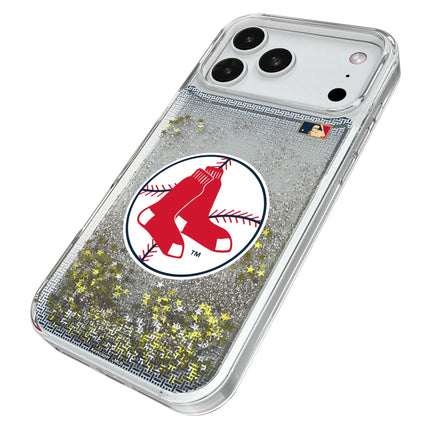 Boston Red Sox 1970-1975 - Cooperstown Collection Linen Glitter Phone Case for Apple iPhone