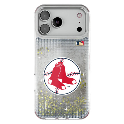 Boston Red Sox 1970-1975 - Cooperstown Collection Linen Glitter Phone Case for Apple iPhone