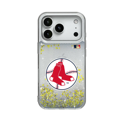 Boston Red Sox 1970-1975 - Cooperstown Collection Linen Glitter Phone Case for Apple iPhone