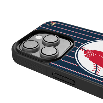 Boston Red Sox 1970-1975 - Cooperstown Collection Pinstripe Bump Phone Case for Apple iPhone