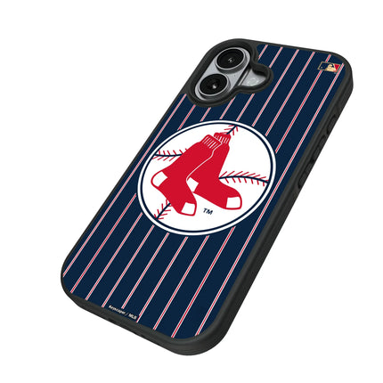 Boston Red Sox 1970-1975 - Cooperstown Collection Pinstripe Bump Phone Case for Apple iPhone