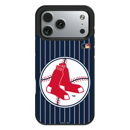 Boston Red Sox 1970-1975 - Cooperstown Collection Pinstripe Bump Phone Case for Apple iPhone