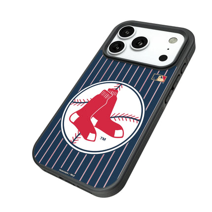 Boston Red Sox 1970-1975 - Cooperstown Collection Pinstripe Bump Phone Case for Apple iPhone