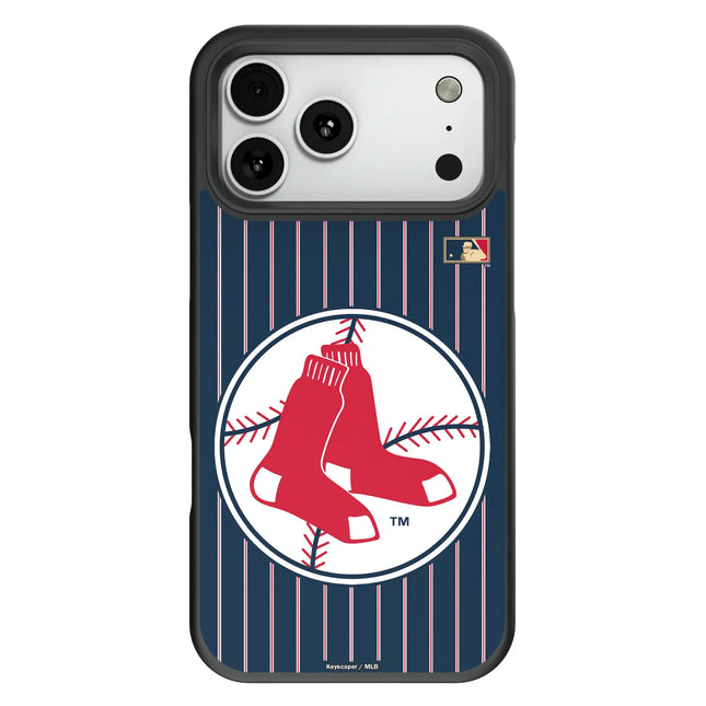 Boston Red Sox 1970-1975 - Cooperstown Collection Pinstripe Bump Phone Case for Apple iPhone