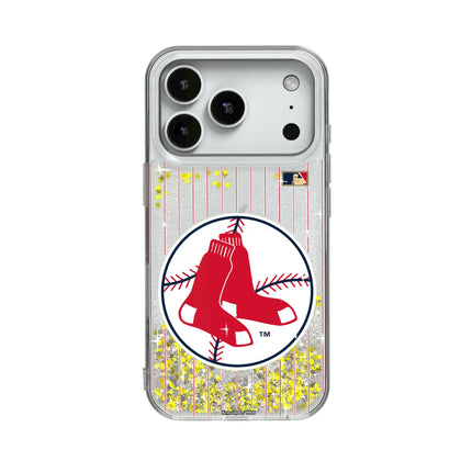 Boston Red Sox 1970-1975 - Cooperstown Collection Pinstripe Glitter Phone Case for Apple iPhone