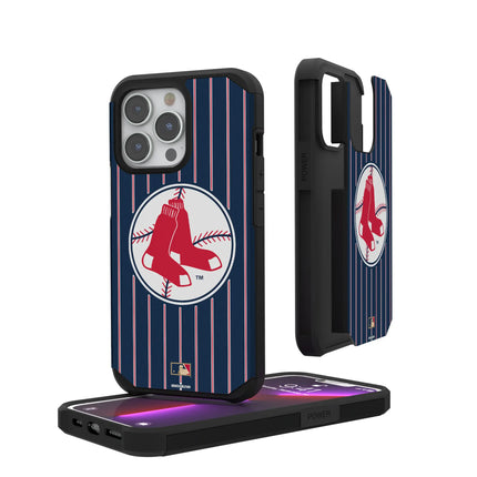 Boston Red Sox 1970-1975 - Cooperstown Collection Pinstripe Rugged Phone Case for Apple iPhone