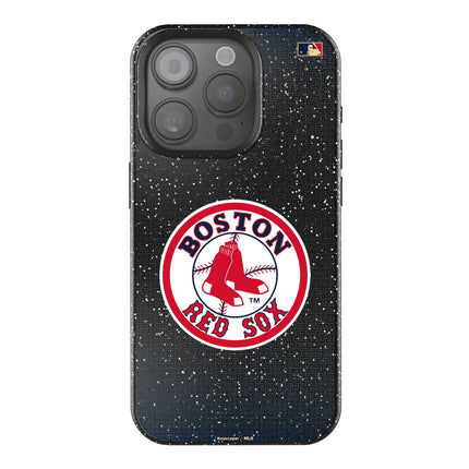 Boston Red Sox 1976-2008 - Cooperstown Collection Linen Black Bling Phone Case for Apple iPhone