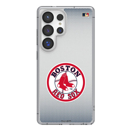 Boston Red Sox 1976-2008 - Cooperstown Collection Linen Clear Phone Case for Samsung Galaxy