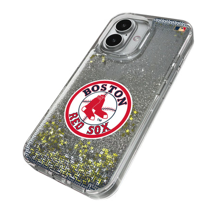 Boston Red Sox 1976-2008 - Cooperstown Collection Linen Glitter Phone Case for Apple iPhone