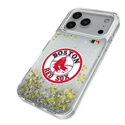Boston Red Sox 1976-2008 - Cooperstown Collection Linen Glitter Phone Case for Apple iPhone