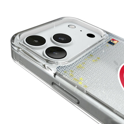 Boston Red Sox 1976-2008 - Cooperstown Collection Linen Glitter Phone Case for Apple iPhone