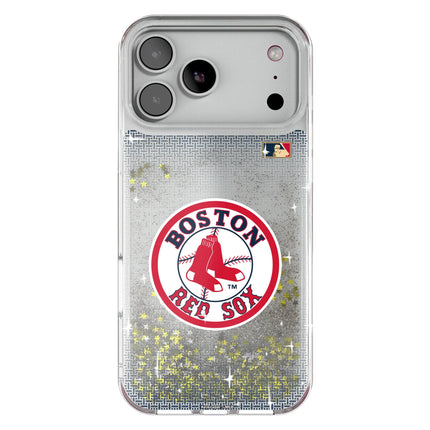Boston Red Sox 1976-2008 - Cooperstown Collection Linen Glitter Phone Case for Apple iPhone