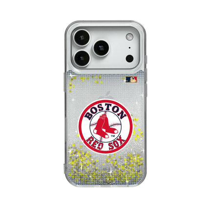Boston Red Sox 1976-2008 - Cooperstown Collection Linen Glitter Phone Case for Apple iPhone