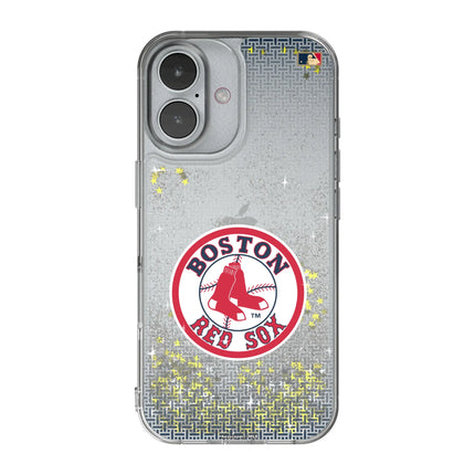 Boston Red Sox 1976-2008 - Cooperstown Collection Linen Glitter Phone Case for Apple iPhone