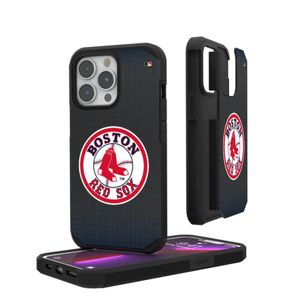 Boston Red Sox 1976-2008 - Cooperstown Collection Linen Rugged Phone Case for Apple iPhone