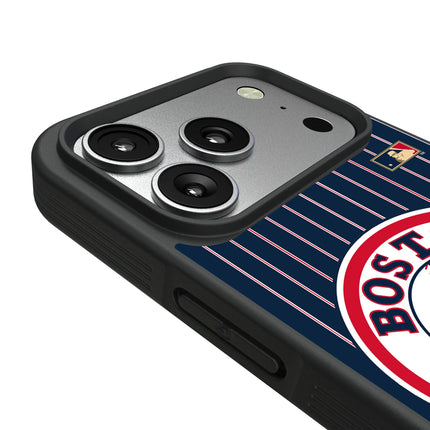 Boston Red Sox 1976-2008 - Cooperstown Collection Pinstripe Bump Phone Case for Apple iPhone