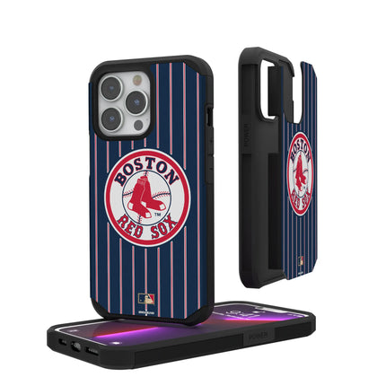 Boston Red Sox 1976-2008 - Cooperstown Collection Pinstripe Rugged Phone Case for Apple iPhone