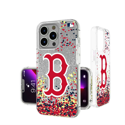 Boston Red Sox Confetti Glitter Phone Case for Apple iPhone