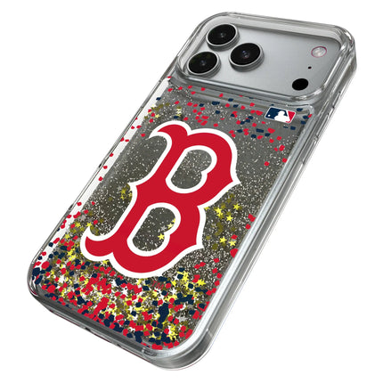 Boston Red Sox Confetti Glitter Phone Case for Apple iPhone