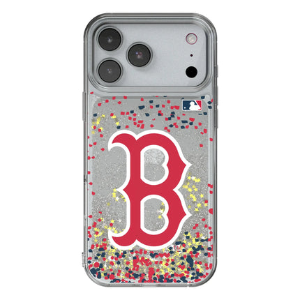 Boston Red Sox Confetti Glitter Phone Case for Apple iPhone