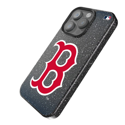 Boston Red Sox Linen Black Bling Phone Case for Apple iPhone