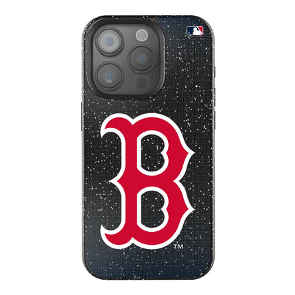 Boston Red Sox Linen Black Bling Phone Case for Apple iPhone