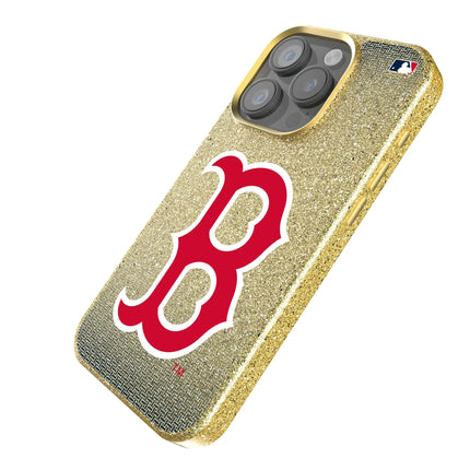 Boston Red Sox Linen Bling Phone Case for Apple iPhone