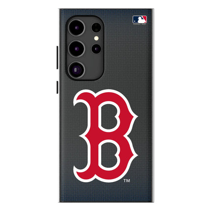 Boston Red Sox Linen MagSafe Compatible Phone Case for Samsung Galaxy