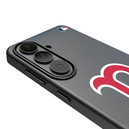 Boston Red Sox Linen MagSafe Compatible Phone Case for Samsung Galaxy
