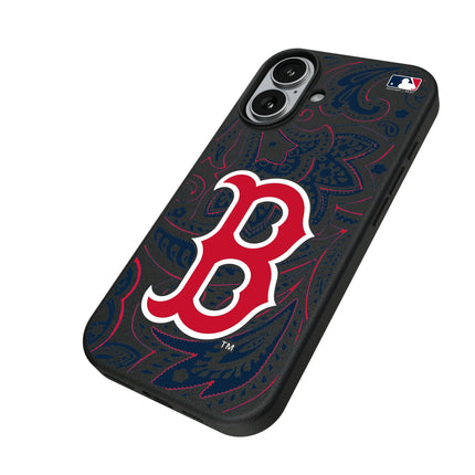 Boston Red Sox Paisley MagSafe Compatible Phone Case for Apple iPhone