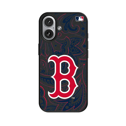 Boston Red Sox Paisley MagSafe Compatible Phone Case for Apple iPhone