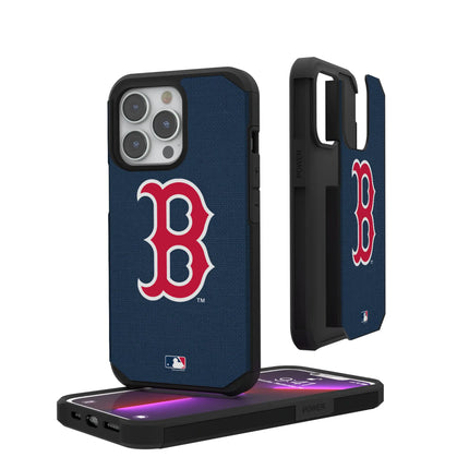 Boston Red Sox Solid Rugged Phone Case for Apple iPhone