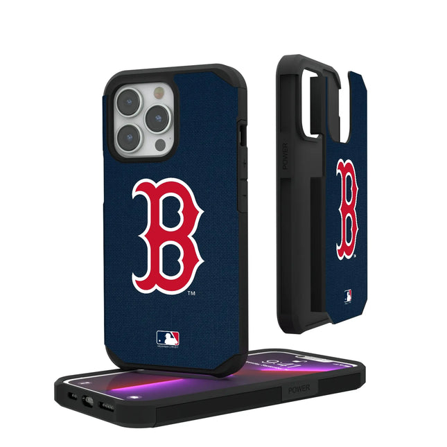 Boston Red Sox Solid Rugged Phone Case for Apple iPhone