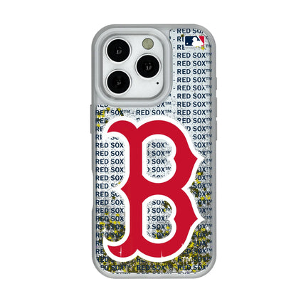 Boston Red Sox Text Backdrop Glitter Phone Case for Apple iPhone