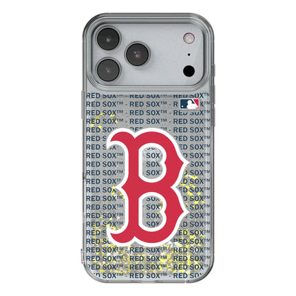 Boston Red Sox Text Backdrop Glitter Phone Case for Apple iPhone