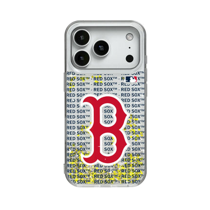 Boston Red Sox Text Backdrop Glitter Phone Case for Apple iPhone