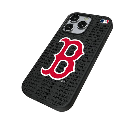 Boston Red Sox Text Backdrop MagSafe Compatible Phone Case for Apple iPhone