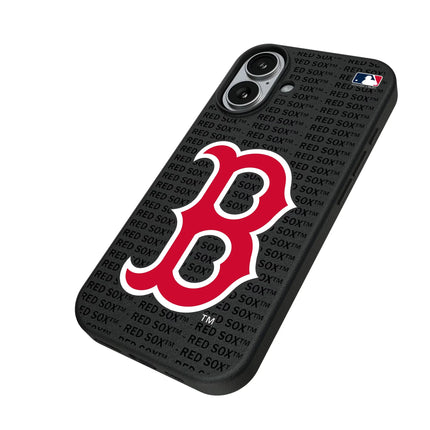 Boston Red Sox Text Backdrop MagSafe Compatible Phone Case for Apple iPhone