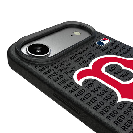 Boston Red Sox Text Backdrop MagSafe Compatible Phone Case for Apple iPhone