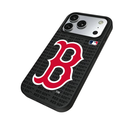 Boston Red Sox Text Backdrop MagSafe Compatible Phone Case for Apple iPhone