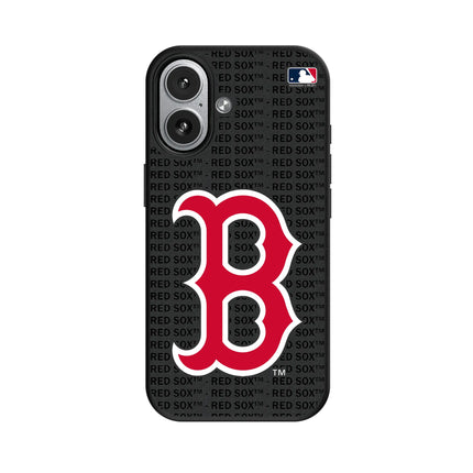 Boston Red Sox Text Backdrop MagSafe Compatible Phone Case for Apple iPhone
