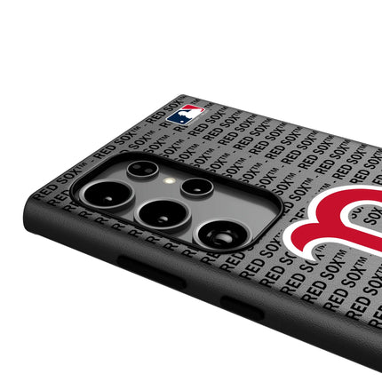 Boston Red Sox Text Backdrop MagSafe Compatible Phone Case for Samsung Galaxy