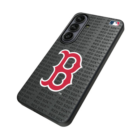 Boston Red Sox Text Backdrop MagSafe Compatible Phone Case for Samsung Galaxy