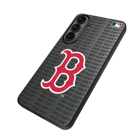 Boston Red Sox Text Backdrop MagSafe Compatible Phone Case for Samsung Galaxy