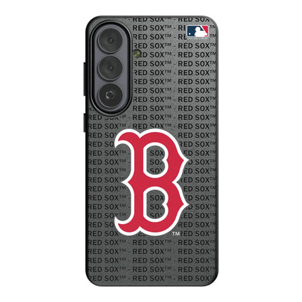Boston Red Sox Text Backdrop MagSafe Compatible Phone Case for Samsung Galaxy