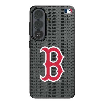 Boston Red Sox Text Backdrop MagSafe Compatible Phone Case for Samsung Galaxy