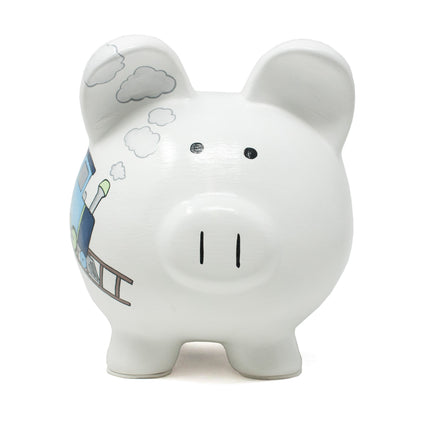 Box Car Train Large Piggy Bank