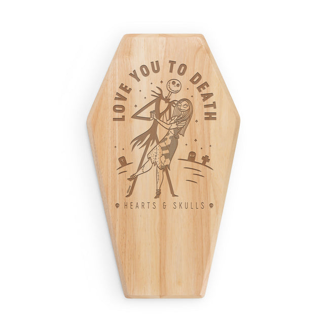 Nightmare Before Christmas Jack & Sally - Coffin Serving Board