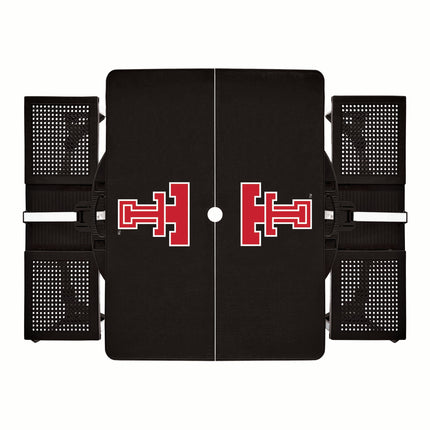 Texas Tech Red Raiders Picnic Table Portable Folding Table with Seats